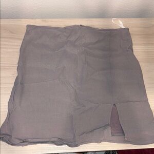 Aritzia Sunday Best Gray Mini Skirt